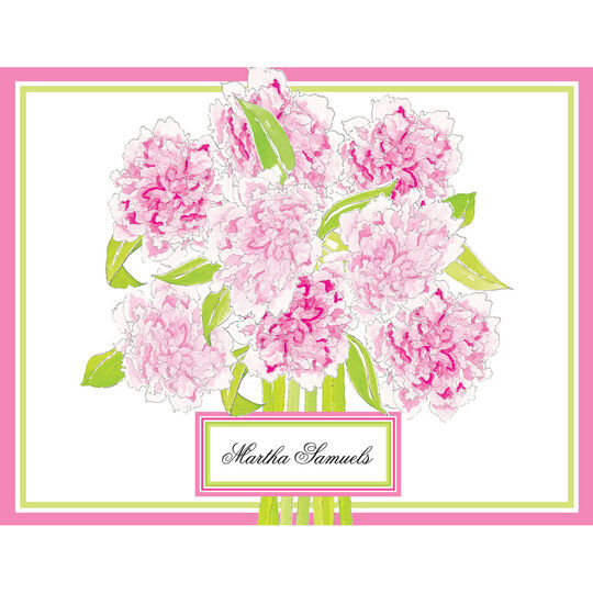 Pretty Peonies Folded Note Cards
